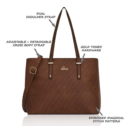 Lavie Yalta Women's Handbag (Tan) YALTA LG SATCHEL 