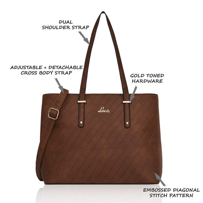 Lavie Yalta Women's Handbag (Tan) YALTA LG SATCHEL 