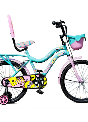 Leader Buddy 20T Kids Cycle for 5 to 9 Years Suitable for Boy and Girl Both - Sea Green/Light Pink 
