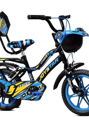 Leader JoyStar Cycle for Kids | Bicycle for Kids with Training Wheels | Comfortable Seat, Backrest & Front Storage| Kids Cycle for 2-5 Years Boys & Girls | Frame: 8 Inches (14T, Blue) 