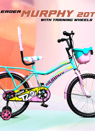 Leader Kids Children, Boys, Girls 20T Road Bike , 20 Inches Steel Frame , Single Speed Cycle For 7-10 Years , Sea Green & Light Pink, Rigid 