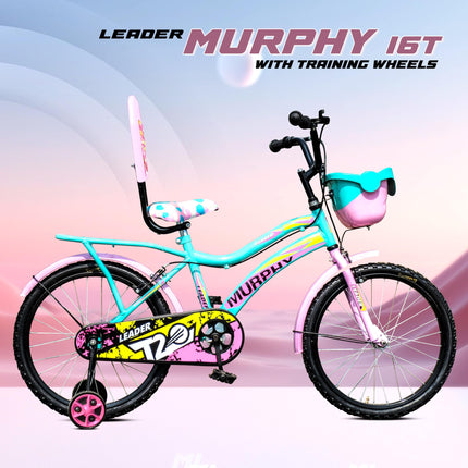 Leader Murphy 16T Sea Green/Light Pink Colour Cycle for Kids - Age Group 5 to 8 Years 