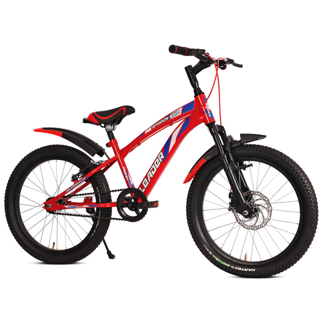 Leader Speedy Bike 20T Single Speed Kids Cycle with Front Suspension & Front Disc Brake Ideal for 7-10 Years Age 