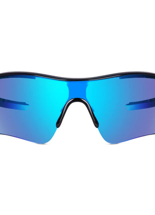 Legend Eyewear Sports Non-Polarized Sunglasses For Men Women Youth Ipl Cricket Baseball Fishing Cycling Running Golf Motorcycle Tac Glasses Uv400 (Blue Black) 