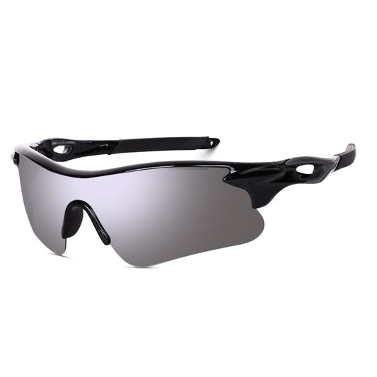 Legend Eyewear Sports Sunglasses for Men Women Youth Cricket Baseball Fishing Cycling Running Golf Motorcycle Tac Glasses UV400 (Grey Black) 
