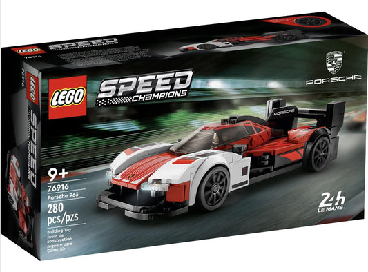Lego Speed Champion Porsche 963 76916 Building Toy Set (280 Pieces) 