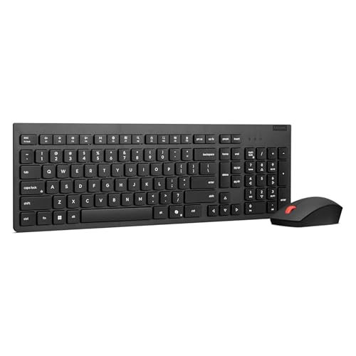 Lenovo 4X31N50708 Essential Wireless Combo Keyboard & Mouse Gen2 Black USEnglish 103P [4X31N50708] 