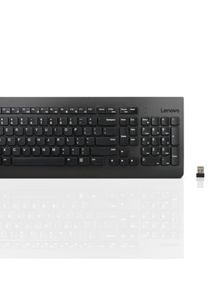 Lenovo 510 Wireless Keyboard and Mouse Set, 2.4 GHz Nano USB Receiver, Full Size, Island Key Design, Left or Right Hand, 1200 DPI Optical Mouse, GX30N81775, Black 