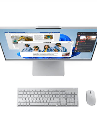 Lenovo IdeaCentre AIO Intel i5-13420H 23.8" FHD 3-Side Edgeless All-in-One Desktop (16GB/512GB SSD/Win11/Office 21/3Wx2 Woofer/Alexa/5.0MP + IR Camera/Wireless Keyboard & Mouse), F0HN003WIN 