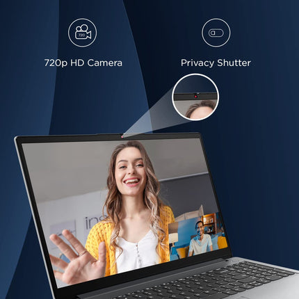 Lenovo IdeaPad 1 AMD Ryzen 5 5500U 15.6" HD Thin and Light Laptop (8GB RAM/512GB SSD/Windows 11 Home/Office Home 2024/1 Year ADP Free/Grey/1.6Kg), 82R4011MIN 