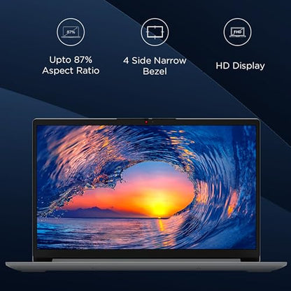 Lenovo IdeaPad 1 Intel Celeron N4500, 8GB RAM, 512GB SSD, HD 15.6"(39.6cm), Windows 11, Grey, 1.55Kg, 82LX00F7IN, 3 Month Game Pass Laptop 