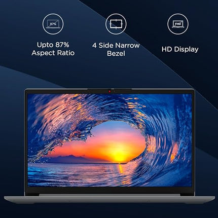 Lenovo IdeaPad 1 Intel Celeron N4500, 8GB RAM, 512GB SSD, HD 15.6"(39.6cm), Windows 11, Grey, 1.55Kg, 82LX00F7IN, 3 Month Game Pass Laptop 