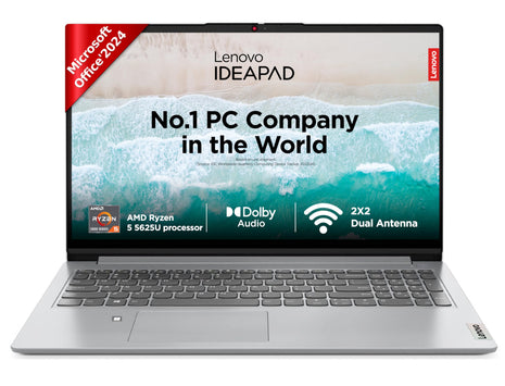 Lenovo IdeaPad 1 Ryzen 5 5625U 15.6 FHD Cloud Grey Laptop 