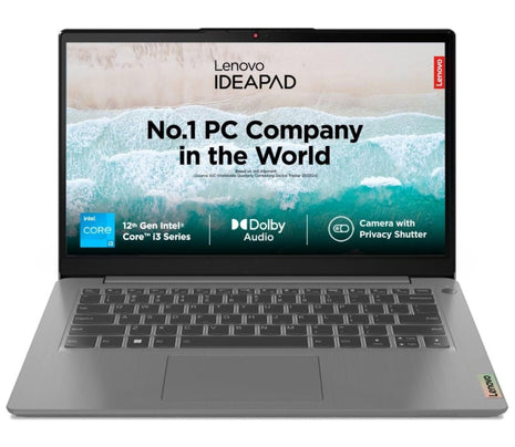 Lenovo IdeaPad 3 12th Gen Intel Core i3-1215U 14 Inch (35.5cm) FHD Thin & Light Laptop (8GB/512GB SSD/Win 11/Office 2021/1 Year Warranty/3months Game Pass/Arctic Grey/1.43Kg), 82RJ00FUIN 