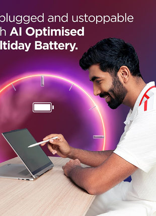 Lenovo IdeaPad 5 2-in-1 AMD Ryzen AI 7 350 (24GB RAM/1TB SSD/14 (35.5cm)/WUXGA OLED/Windows 11 AI Now/Copilot+PC/Office Home 2024/Digital Pen 2/Grey/1.5Kg), 83KT000LIN Convertible Laptop 