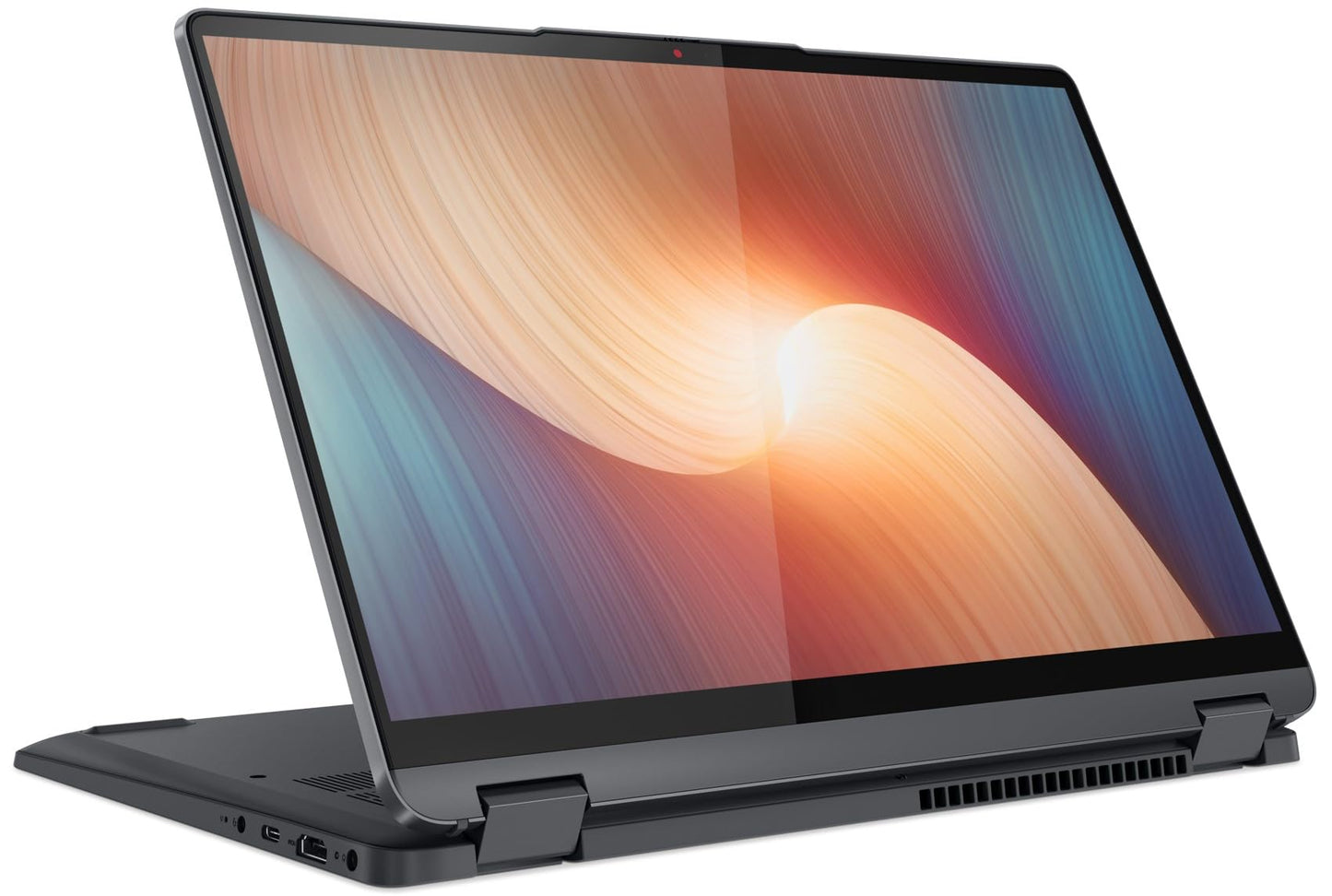 Lenovo IdeaPad Flex 5 Ryzen 7 5700U 14" (35.5cm) WUXGA+ IPS 2-in-1 Laptop (16GB/512GB SSD/Win 11/Office 2021/Backlit KB/Fingerprint/FHD Camera/Alexa/3 Month Game Pass/Storm Grey/1.5Kg), 82R900HFIN 