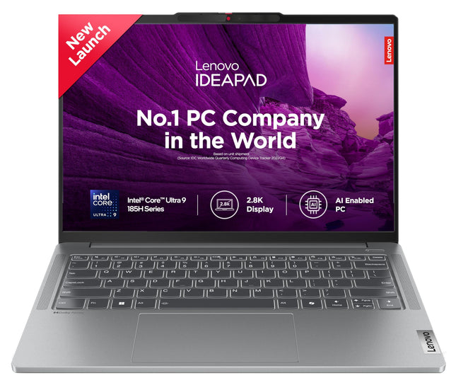 Lenovo IdeaPad Pro 5 Intel Evo Core Ultra 9 185H Built-in AI 14" (35.5cm) 2.8K-OLED 400Nits 120Hz Laptop (32GB/1TB SSD/Intel Arc GPU/Win11/MSO 21/FHD+IR Cam/1Yr ADP Free/Grey/1.4Kg), 83D2001GIN 