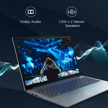 Lenovo IdeaPad Slim 1 AMD Ryzen 7 5700U 15.6" HD Thin and Light Laptop (16GB/512GB SSD/Windows 11 Home/MS Office 2021/1 Year Warranty + 1 Year ADP/Cloud Grey/1.6Kg), 82R400EFIN 