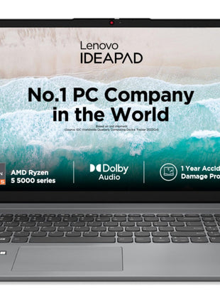 Lenovo IdeaPad Slim 1, AMD Ryzen 5 5500U, 16GB RAM, 512GB SSD, HD, 15.6", Windows 11 Home, MS Office 21, Cloud Grey, 1.61Kg, 82R400ERIN, Integrated AMD Graphics, 1Yr ADP Free, Thin and Light Laptop 