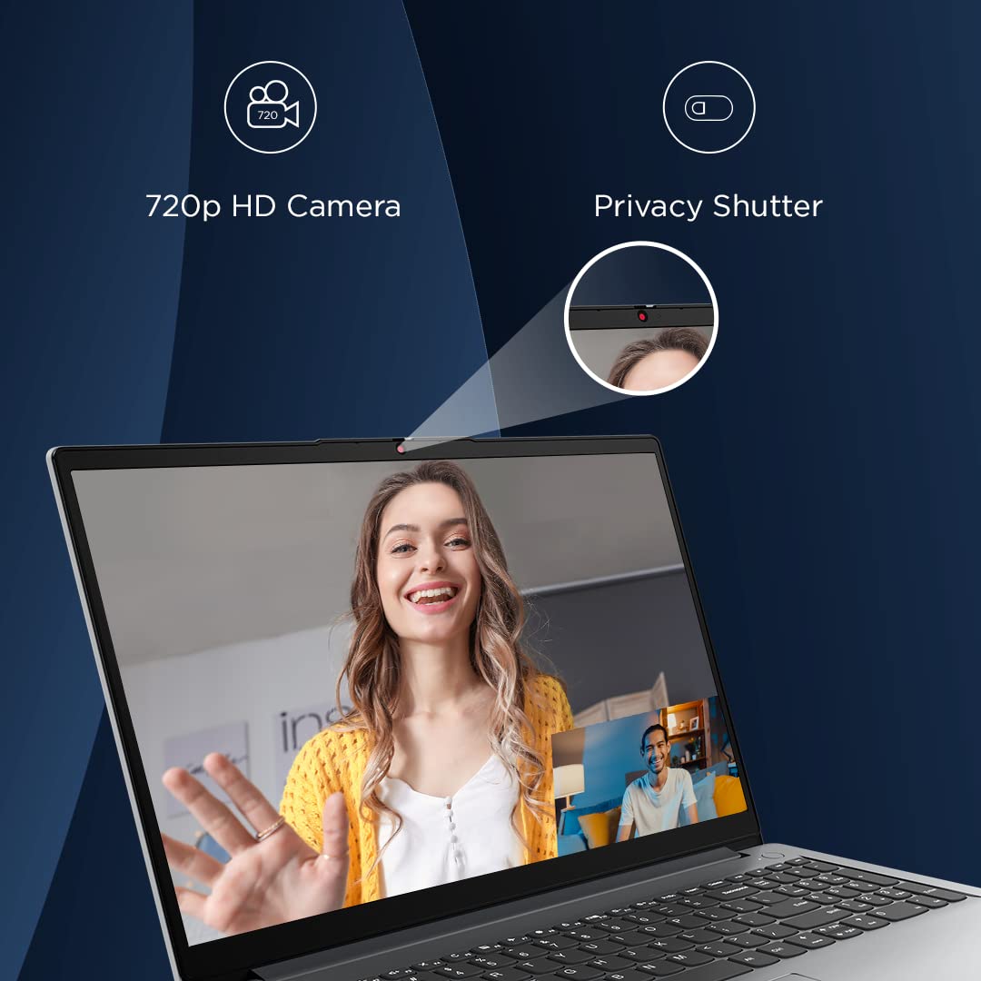 Lenovo IdeaPad Slim 1, AMD Ryzen 5 5500U, 16GB RAM, 512GB SSD, HD, 15.6", Windows 11 Home, MS Office 21, Cloud Grey, 1.61Kg, 82R400ERIN, Integrated AMD Graphics, 1Yr ADP Free, Thin and Light Laptop 