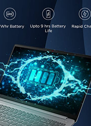 Lenovo IdeaPad Slim 1, AMD Ryzen 5 5500U, 16GB RAM, 512GB SSD, HD, 15.6", Windows 11 Home, MS Office 21, Cloud Grey, 1.61Kg, 82R400ERIN, Integrated AMD Graphics, 1Yr ADP Free, Thin and Light Laptop 