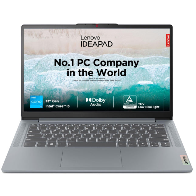 Lenovo IdeaPad Slim 3 13th Gen Core i3-1305U (8GB RAM/512GB SSD/Integrated Intel UHD Graphics/14 inch (35.5cm)/Windows 11/ MS Office 2021/Grey/1.3Kg), 82X6004GIN Thin & Light Laptop 