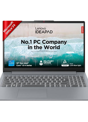 Lenovo IdeaPad Slim 3 12th Gen Intel Core i5-12450H 15.6 inch (39.6cm) FHD Laptop (16GB RAM/512GB SSD/Windows 11/Office Home 2024/1Yr ADP Free/Grey/1.62Kg), 83ER00KPIN/83ER00KRIN 