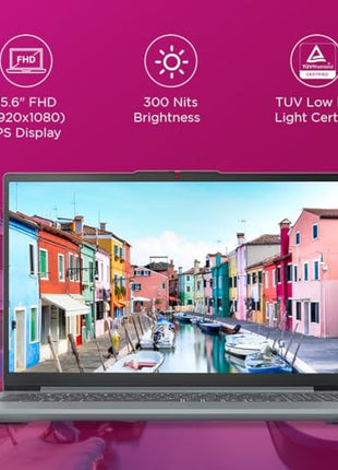 Lenovo IdeaPad Slim 3 12th Gen Intel Core i5-12450H 15.6 inch (39.6cm) FHD Laptop (16GB RAM/512GB SSD/Windows 11/Office Home 2024/1Yr ADP Free/Grey/1.62Kg), 83ER00KPIN/83ER00KRIN 