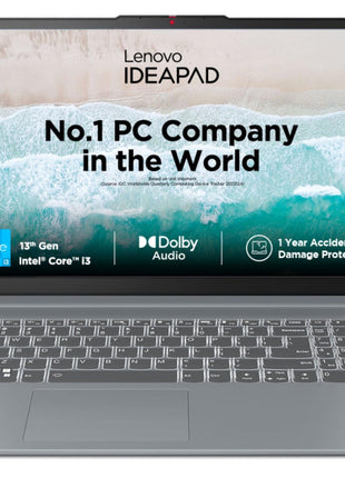 Lenovo IdeaPad Slim 3 13th Gen Intel Core i3-1305U 15.6 inch (39.6cm) FHD Laptop (8GB/512GB SSD/Windows 11/Office 2021/Alexa Built-in/1Yr ADP Free/3 Month Game Pass/Arctic Grey/1.62Kg), 82X700C8IN 