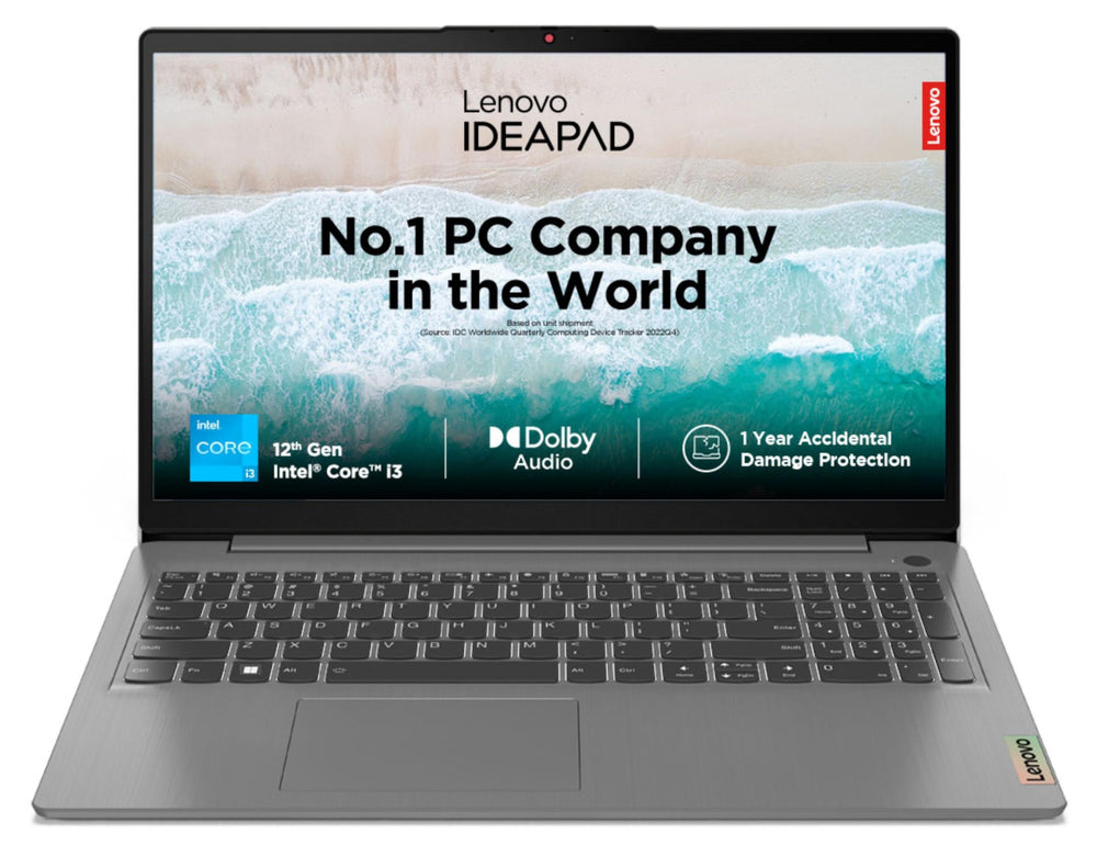 Lenovo IdeaPad Slim 3 Intel Core I3 12th Gen 15.6 Inch FHD Laptop Arctic Grey 8GB 512GB SSD Windows 11 Office 2021