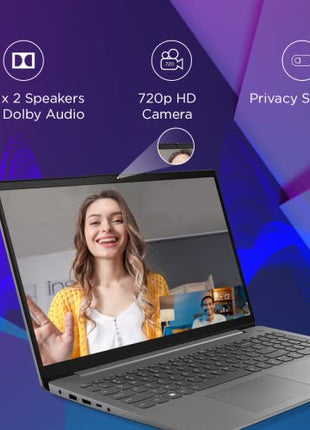 Lenovo IdeaPad Slim 3 Intel Core i3 12th Gen 15.6 inch (39.62cm) FHD Thin & Light Laptop (8GB/512GB SSD/Windows 11/Office 2021/3months Game Pass/Arctic Grey/1.63Kg), 82RK00VWIN 