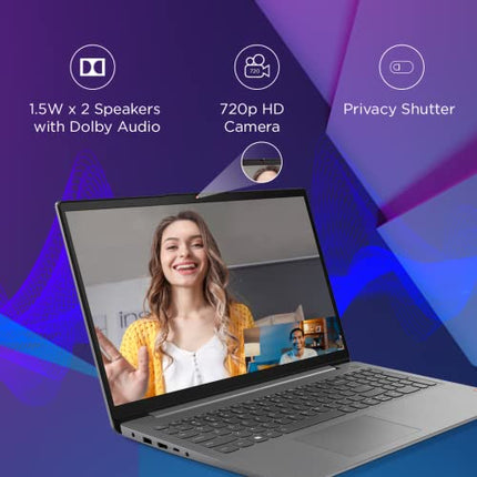 Lenovo IdeaPad Slim 3 Intel Core i3 12th Gen 15.6 inch (39.62cm) FHD Thin & Light Laptop (8GB/512GB SSD/Windows 11/Office 2021/3months Game Pass/Arctic Grey/1.63Kg), 82RK00VWIN 