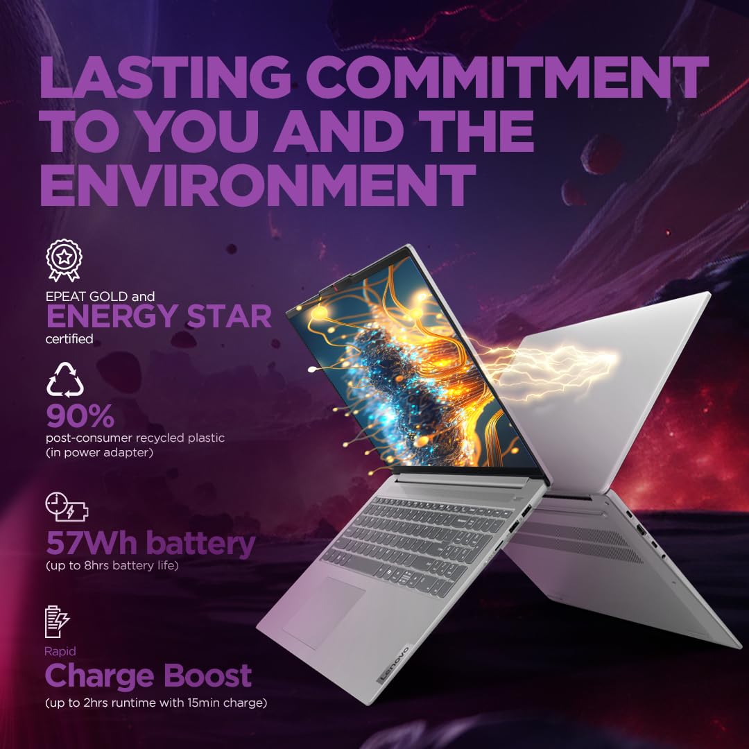 Lenovo IdeaPad Slim 5 Intel Core Ultra 5 125H Built-in AI 14" (35.5cm) WUXGA-OLED 400Nits Thin & Light Laptop (16GB/1TB SSD/Win 11/MSO 21/FHD+IR Cam/1Yr ADP Free/Grey/1.4Kg), 83DA008VIN 