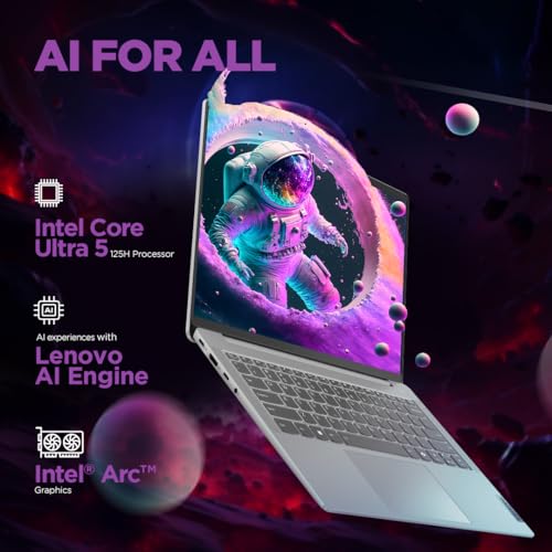 Lenovo IdeaPad Slim 5 Intel Core Ultra 5 125H Built-in AI 14" (35.5cm) WUXGA-OLED 400Nits Thin & Light Laptop (16GB/1TB SSD/Win 11/MSO 21/FHD+IR Cam/1Yr ADP Free/Grey/1.4Kg), 83DA008VIN 