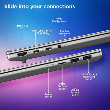 Lenovo IdeaPad Slim 5, AMD Ryzen AI 7 350, 24GB RAM, 1TB SSD, WUXGA OLED 14"(35.5cm), Win11, Office Home'24, Grey, 1.4Kg, 83HX001NIN, Copilot+ PC, Backlit Keyboard, 1Yr ADP Free AI Powered Laptop 