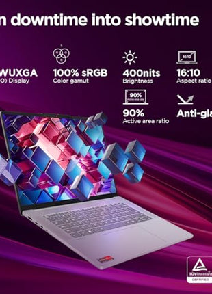 Lenovo IdeaPad Slim 5 Ryzen 7 7735HS (16GB RAM/512GB SSD/Integrated AMD Radeon 680M Graphics/WUXGA IPS Display/13.3" (33.7cm)/Windows 11/Office Home 2024/Backlit KB/Grey/1.15Kg), 83J2000HIN Laptop 