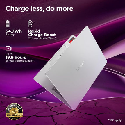Lenovo IdeaPad Slim 5 Ryzen 7 7735HS (16GB RAM/512GB SSD/Integrated AMD Radeon 680M Graphics/WUXGA IPS Display/13.3" (33.7cm)/Windows 11/Office Home 2024/Backlit KB/Grey/1.15Kg), 83J2000HIN Laptop 