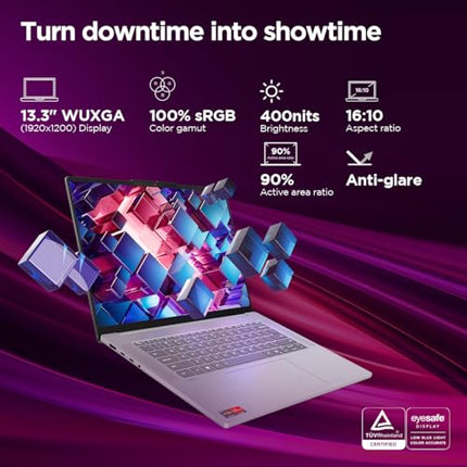 Lenovo IdeaPad Slim 5 Ryzen 7 7735HS (16GB RAM/512GB SSD/Integrated AMD Radeon 680M Graphics/WUXGA IPS Display/13.3" (33.7cm)/Windows 11/Office Home 2024/Backlit KB/Grey/1.15Kg), 83J2000HIN Laptop 