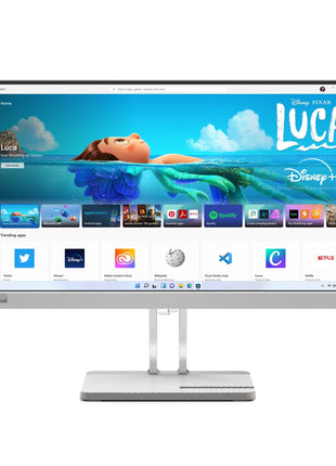 Lenovo L-Series 54.48 cm (21.4inch) | FHD Ultraslim Monitor |16.7Mn Colors, 75Hz, 4ms, AMD FreeSync, HDMI,TUV Eye Comfort & Low Blue Light, Smart Display Customization Artery, Grey, L22e-40 