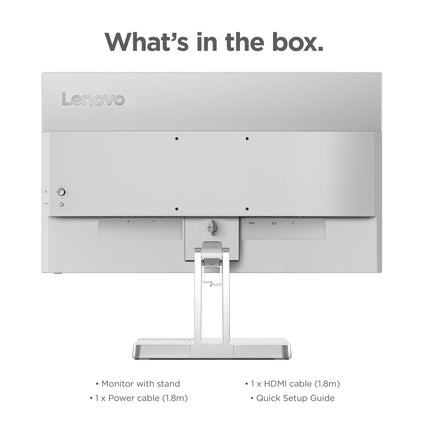 Lenovo L-Series 54.48 cm (21.4inch) | FHD Ultraslim Monitor |16.7Mn Colors, 75Hz, 4ms, AMD FreeSync, HDMI,TUV Eye Comfort & Low Blue Light, Smart Display Customization Artery, Grey, L22e-40 