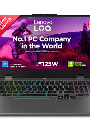 Lenovo LOQ Intel Core i5-13450HX 15.6" (39.6cm) 144Hz 300Nits FHD Gaming Laptop (16GB/512GB SSD/Win 11/NVIDIA RTX 3050 6GB Graphics/100% sRGB/Office 21/1Yr ADP Free/Grey/2.4Kg), 83DV00BHIN 