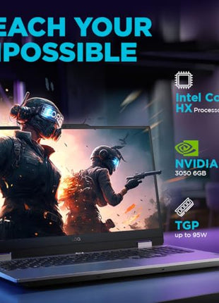 Lenovo LOQ Intel Core i5-13450HX 15.6" (39.6cm) 144Hz 300Nits FHD Gaming Laptop (16GB/512GB SSD/Win 11/NVIDIA RTX 3050 6GB Graphics/100% sRGB/Office 21/1Yr ADP Free/Grey/2.4Kg), 83DV00BHIN 