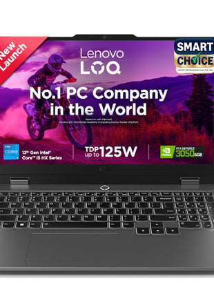Lenovo LOQ 2024 12Th Gen Intel Core I5-12450HX | NVIDIA RTX 3050 6GB (16GB RAM/512GB SSD/15.6" (39.6Cm)/Windows 11/Office Home 2024/100% Srgb/3 Mon. Game Pass/Grey/2.4Kg), 83GS00LNIN Gaming Laptop 