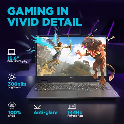 Lenovo LOQ AMD Ryzen 5 7235HS| NVIDIA RTX 3050 6GB (24GB RAM/512GB SSD/144Hz Refresh Rate/15.6" (39.6cm)/Windows 11/Office Home 2024/3 Mon. Game Pass/Grey/2.4Kg), 83JC00K1IN AI Gaming Laptop 