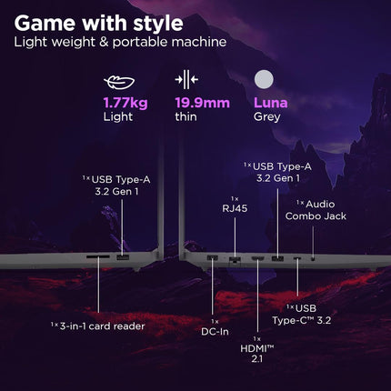 Lenovo LOQ Essential Intel Core i5-12450HX| NVIDIA RTX 2050 4GB (12GB RAM/512GB SSD/144Hz/15.6" (39.6cm)/Windows 11/Office Home 2024/3 Mon. Game Pass/Grey/1.7Kg), 83LK0032IN AI Gaming Laptop 