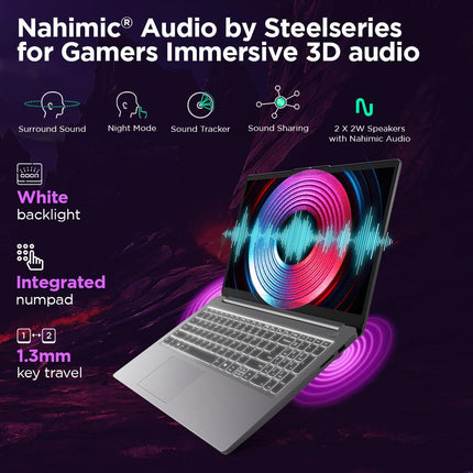 Lenovo LOQ Essential Intel Core i5-12450HX| NVIDIA RTX 2050 4GB (12GB RAM/512GB SSD/144Hz/15.6" (39.6cm)/Windows 11/Office Home 2024/3 Mon. Game Pass/Grey/1.7Kg), 83LK0032IN AI Gaming Laptop 