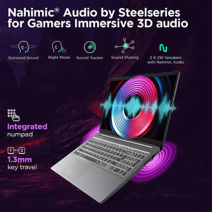 Lenovo LOQ Essential Intel Core i5-12450HX| NVIDIA RTX 3050 6GB (12GB RAM/512GB SSD/144Hz Refresh Rate/15.6" (39.6cm)/Windows 11/3 Mon. Game Pass/Grey/1.7Kg), 83LK006AIN AI Gaming Laptop 