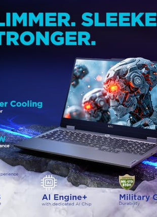 Lenovo Smartchoice LOQ AMD Ryzen 5 7235HS | NVIDIA RTX 3050 6GB (24GB RAM/512GB SSD/15.6" (39.6cm)/Windows 11/Office Home 2024/100% sRGB/3 Mon. Game Pass/Grey/2.4Kg), 83JC00EFIN Gaming Laptop 