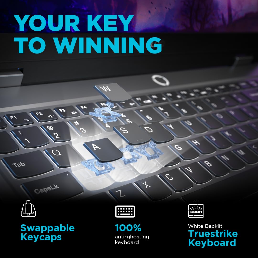 Lenovo LOQ AMD Ryzen 5 7235HS| NVIDIA RTX 3050 6GB (24GB RAM/512GB SSD/144Hz Refresh Rate/15.6" (39.6cm)/Windows 11/Office Home 2024/3 Mon. Game Pass/Grey/2.4Kg), 83JC00K1IN AI Gaming Laptop 