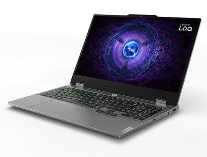 Lenovo LOQ, Intel Core i7 13th Gen 13650HX, NVIDIA RTX 4060 8GB, 24GB RAM, 512GB SSD, 15.6"(39.6cm), Windows 11, Office Home 2024, Grey, 2.4Kg, 83DV00X8IN, 100% sRGB, 3 Mon. Game Pass Gaming Laptop 